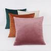 Simple Solid Color Pillowcase Macaron Color Home Velvet Pillowcase Sofa Office Lunch Break Pillow