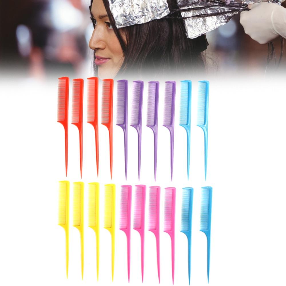 20pcs Anti Static Flat Teeth Comb Professional Heat Resistant Comb Hair Styling Tool For Women