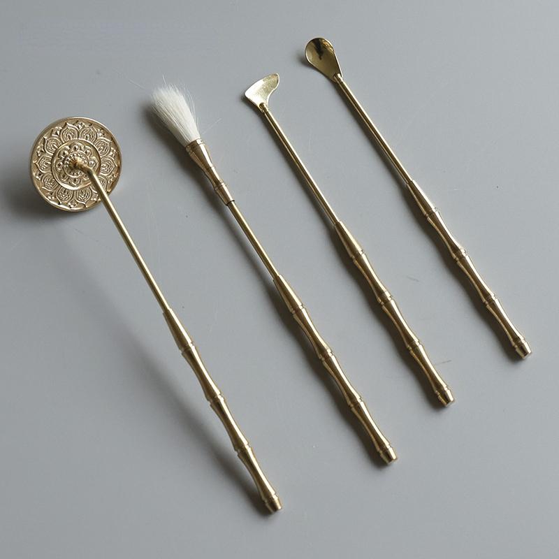 Набор для благовоний из чистой меди Сделай сам Ручной Вводный Прикосновение Туо Порошок для благовоний Печать для благовоний Принадлежности для благовоний Инструмент