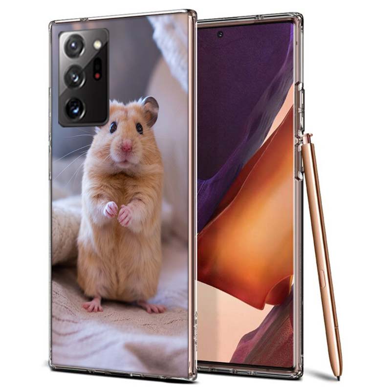 Чехол для телефона с хомяками в шляпах и ушами для Samsung A55 A35 A25 A15 A07 A05S A16 A17 A26 A36 A37 A56 A57 Galaxy Note 20 10 A50S
