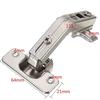 At 135° Degree Corner Folded Cabinet Door Hinges Face Frame Soft Close Half Overlay Kitchen