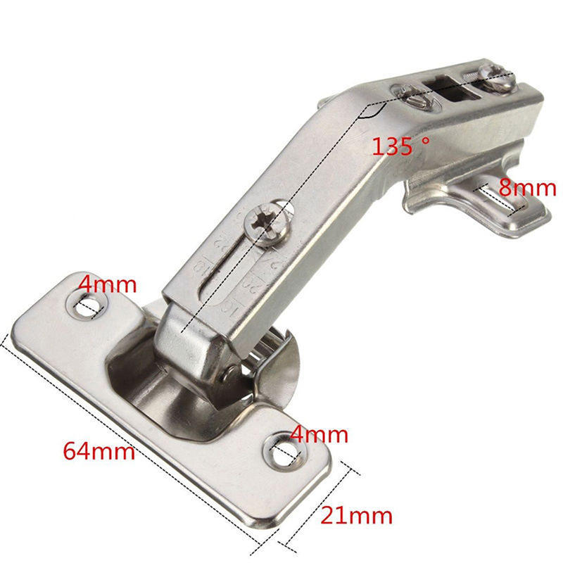 At 135° Degree Corner Folded Cabinet Door Hinges Face Frame Soft Close Half Overlay Kitchen