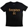 Унисекс футболка для взрослых Fontaines DC с готическим логотипом