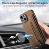 Кошелек-чехол из кожи с молнией, слотами для карт для IPhone 17 Air 16 15 13 Pro Max 14 Plus 16Pro I Phone i16 Магнитная крышка с двойной застежкой