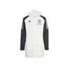 Adidas Manchester United Sports Lifestyle Series Training Casual Windproof Warm Hooded Cotton Jacket Unisex Jacket White JE3724