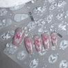 Butterfly and Star Hollow Nail Stickers - Thin, Tough, Adhesive Flat Type