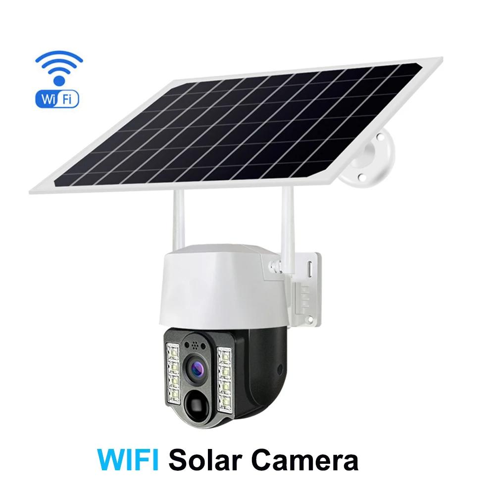 4G 1080P SIM Card Solar Smart Camera 4K CCTV WiFi IP Outdoor Dual Lens Wireless Camara Waterproof CCTV Home Security Protection