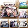 Комплект постельного белья с 3D-принтом «Акебис, матросская форма», аниме, пододеяльник, двуспальный, полуторный, полный, королевский, кинг, для взрослых, детей, постельные принадлежности, покрывало