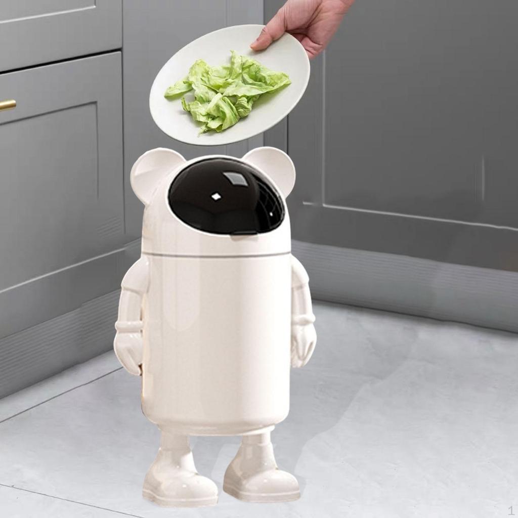 Мусорное ведро для ванной комнаты, контейнер для мусора, мультяшный медведь, бумажная корзина, ведро для хранения для отеля