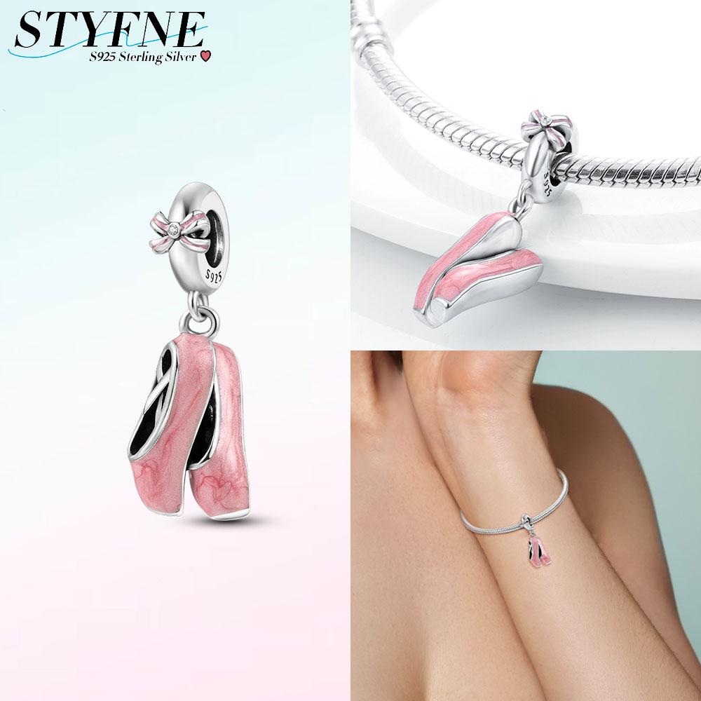 Милые Прекрасные Духи Бабочки Девочка Подвеска Оригинальные Розовые Шармы Шармы Бусины Подходят для Браслета Подвеска Для Женщин Ювелирный Подарок