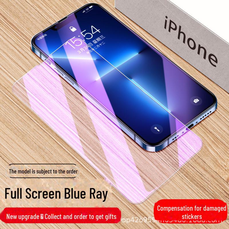 Закаленная пленка и пылезащитная сетка для iPhone 15 Plus, 14 Pro Max, 13, 11 и XR