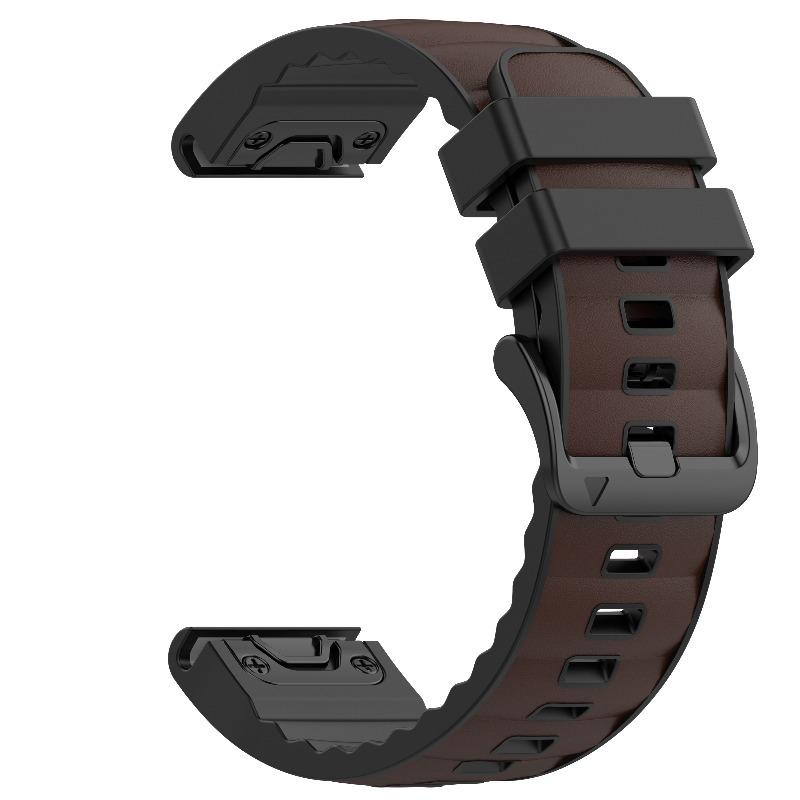 22 26 мм Быстросъемный кожаный/нейлоновый силиконовый ремешок для Garmin Fenix 6 6X Pro Fenix 8 7 7X Tactix 8 Enduro 3 Прочный спортивный браслет