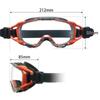 Yamamoto Kogaku Protective and Coating Made in JIS UV Protection SS-7000CL Goggles, Orange, Exterior Stain-Resistant Water-Repellent + Interior