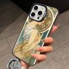 Альфонс Муха П-Весна Чехол для телефона для iPhone 17,16,15,14,13,12,11 Plus,Pro Max,XS,Красочный Серебристый Чехол для телефона Funda Cover
