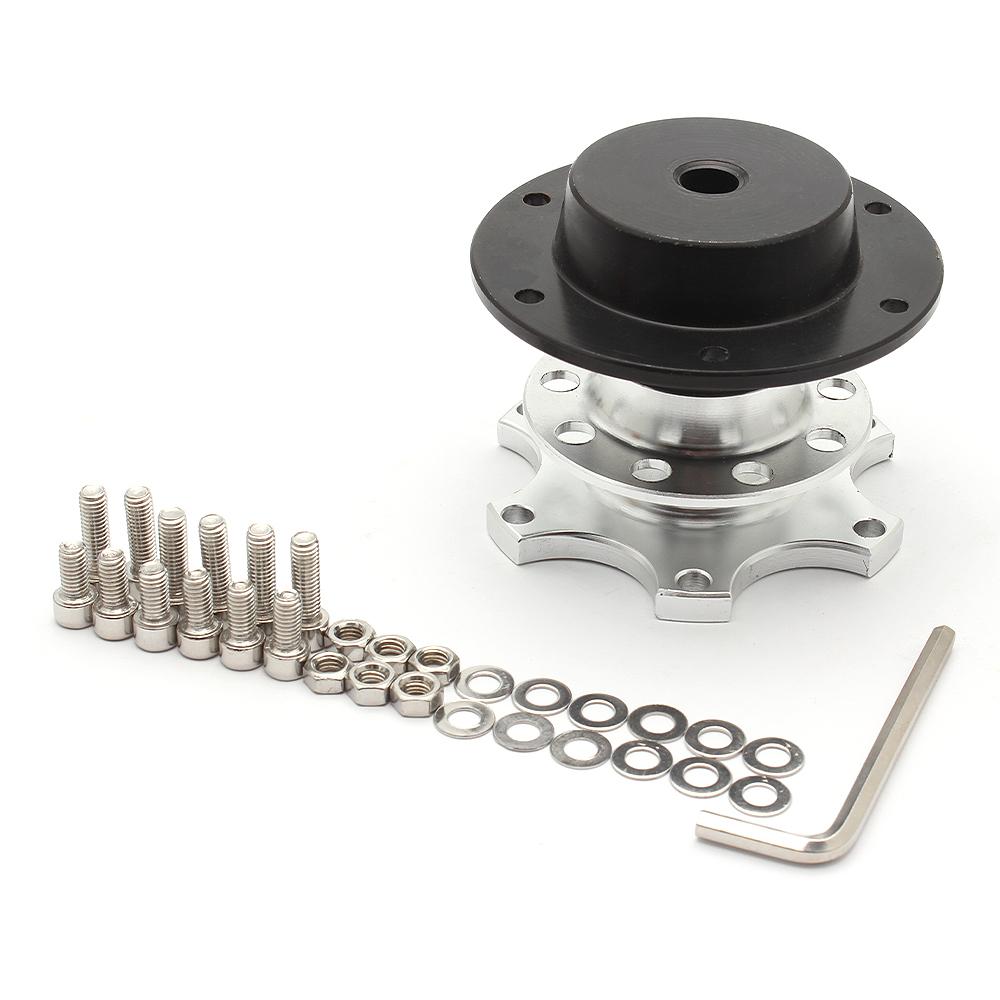 Универсальный гоночный комплект быстросъемной ступицы рулевого колеса с 6 отверстиями, адаптер для ступицы колеса, автомобильные аксессуары, замена алюминиевого сплава