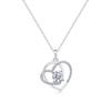 S925 Silver Necklace Moissanite Pendant Collarbone Chain Silver Jewelry Pendant