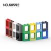 20 шт. Детали MOC 60592 79128 Окно 1 x 2 x 2 Плоская передняя сторона Совместимые кубики DIY Строительные блоки Частицы Детская головоломка Мозговая игрушка Подарок