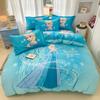 Мультяшный мотив Снежной королевы, Постельные комплекты из микрофибры, Детский пододеяльник для подростков и взрослых, Пододеяльник с мотивом принцессы
