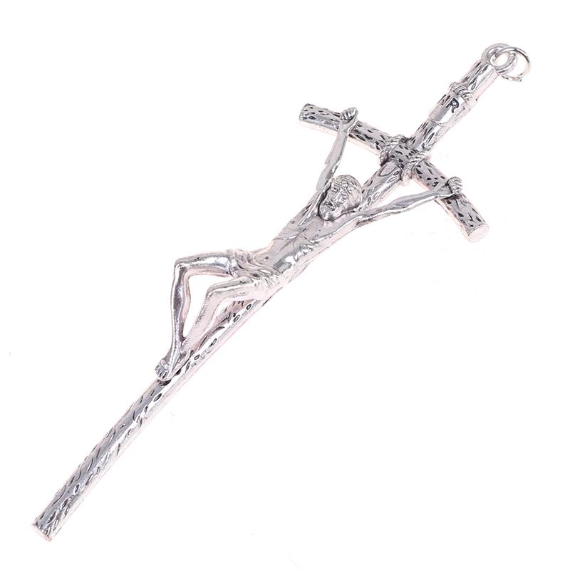 Церковные реликвии Иисуса на подставке Крест Распятие на стене Античная домашняя часовня Декор