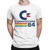 Мужская футболка Commodore 64 Юмор 100% Хлопок Футболка с коротким рукавом Футболка с круглым вырезом Топы Большого размера