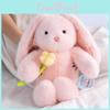 Doll Rabbit Plush Ornament With Flower Pattern For Romantic Gifts And Room Decor