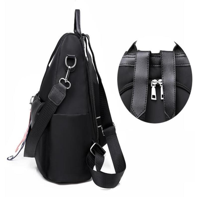 Оксфордский рюкзак для женщин, большой вместительный противоугонный рюкзак на молнии для путешествий, большой рюкзак с подвеской