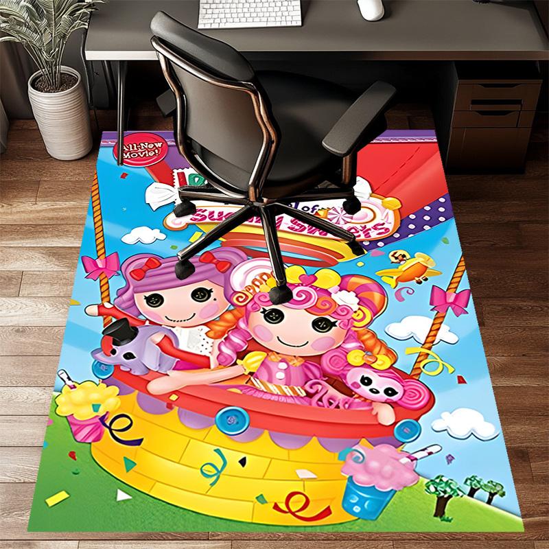 1 шт. Ковер с принтом Lalaloopsy3 для спальни, гостиной, домашнего декора, нескользящий коврик, ковер для прикроватной зоны