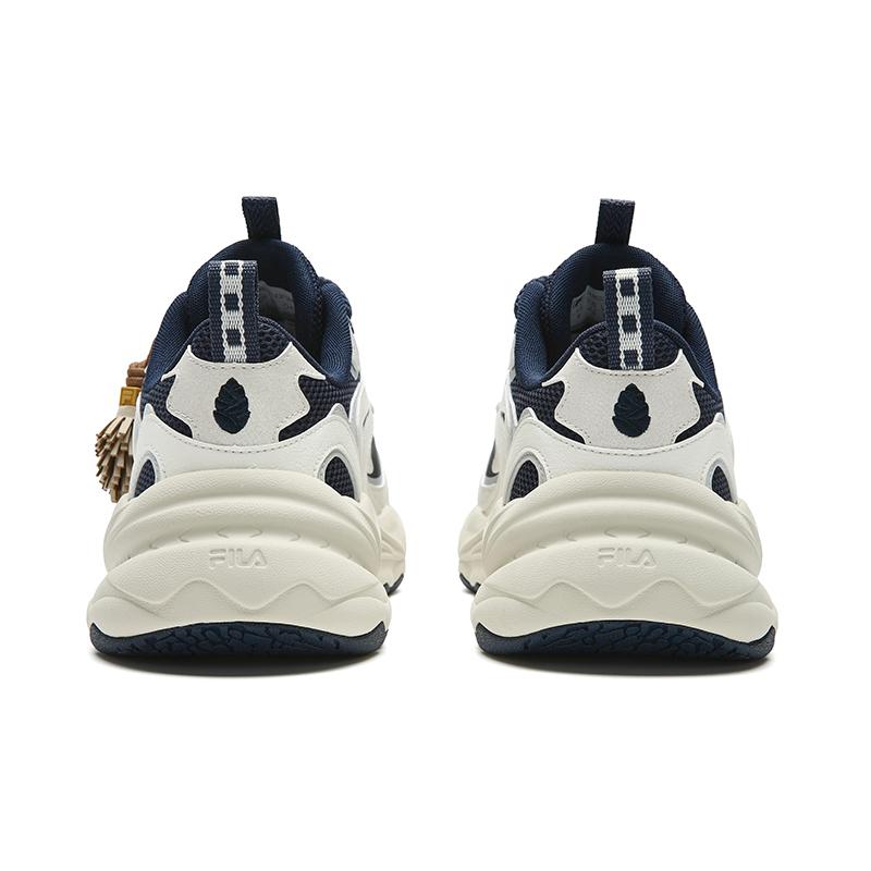 Fila Оригинальные туфли-шишки Удобные Дышащие Увеличивающие рост Низкие папины кроссовки Мужские кроссовки Белый Синий F12M632143FSM