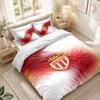 Bedding Set 1 Duvet Cover 2 Pillowcases Monaco FC Print Bedroom Home Decoration