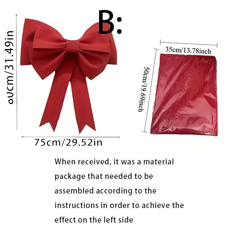 XL Красный ЕВА Декор для банта. На Рождество, свадьбы, дни рождения. Бесперьевой, универсальный, идеальный подарок. Покупайте сейчас!