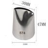 Large Size Rose Flower Stainless Steel Icing Piping Cake Nozzles Cream Decoration Pastry Tips Cake Dessert Decorators Tools #874
