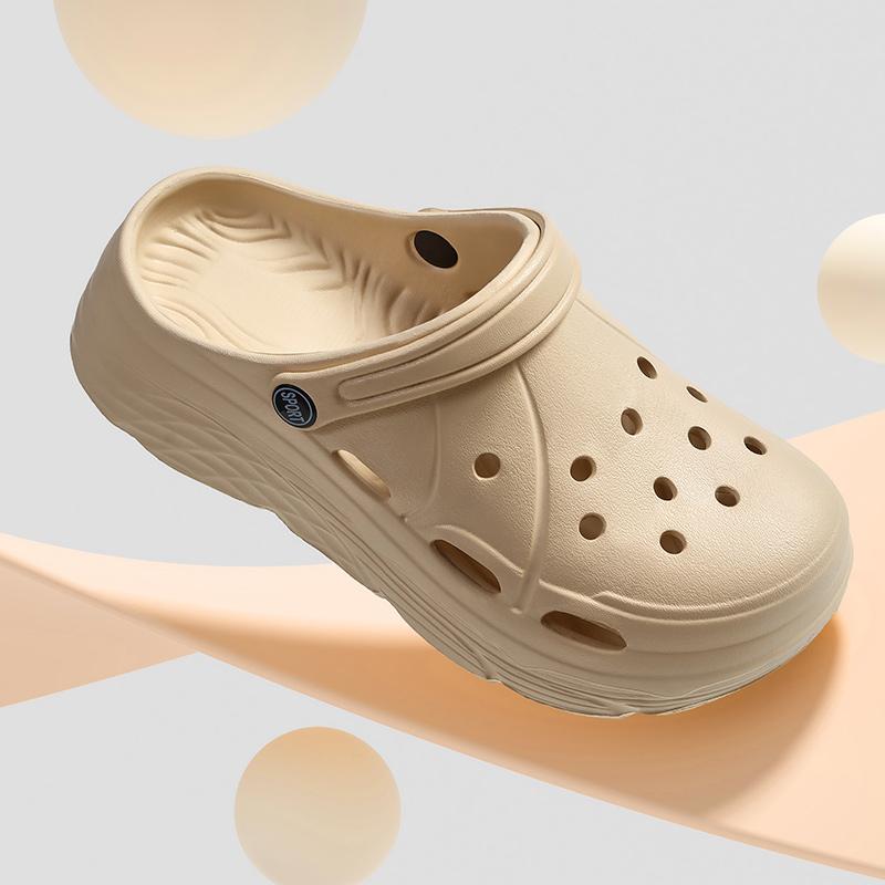 Женские модные босоножки на платформе, лето 2025, открытые спортивные сабо Eva, садовая обувь для женщин, толстая подошва, нескользящие пляжные сандалии