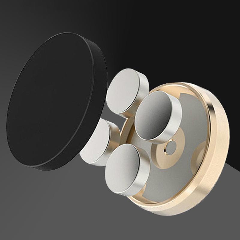 Magnetic Car Phone Holder with Metal Plate Dashboard Mobile Phone Holder Wall Mounted Car Magnet Stickers for Xiaomi Huawei