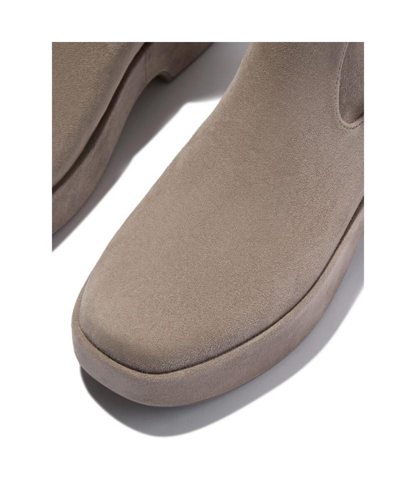 Fitflop [F-Luma] Women'S Stretch Suede Wedge Boots - Taupe (Ft59K2B313)