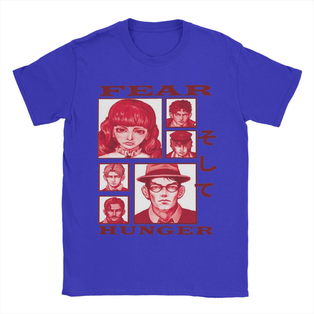 Новинка Fear And Hunger Инди Хоррор Футболка Мужская Круглый Вырез Короткий Рукав Топы Хлопок Летняя Одежда