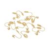10pcs Color Retention 18K Gold Mosquito Coil Disc Ear Clip Converter Diy Handmade Jewelry Accessories Painless Change Ear Clips