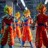 JT Статуя Dragon Ball Z SSj1 Ssj2 Гоку Фигурка Сын Гоку Супер Сайян Фигурки Действия 30см/11.81дюйма Коллекционная Модель Игрушки Подарки