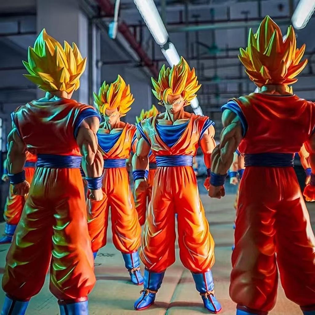 JT Статуя Dragon Ball Z SSj1 Ssj2 Гоку Фигурка Сын Гоку Супер Сайян Фигурки Действия 30см/11.81дюйма Коллекционная Модель Игрушки Подарки
