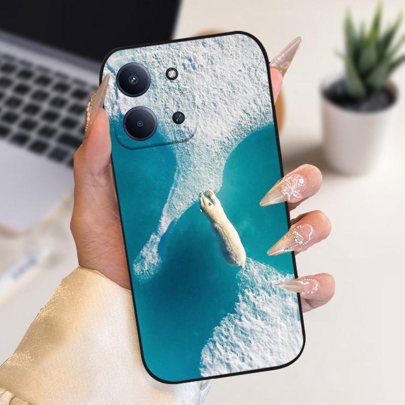 Для Xiaomi Poco C85 4G Чехол Стильный Ударопрочный Мягкий Силикон ТПУ Чехлы Для Телефона Для Poco C 85 POCOC85 171мм Чехол Fundas Coque