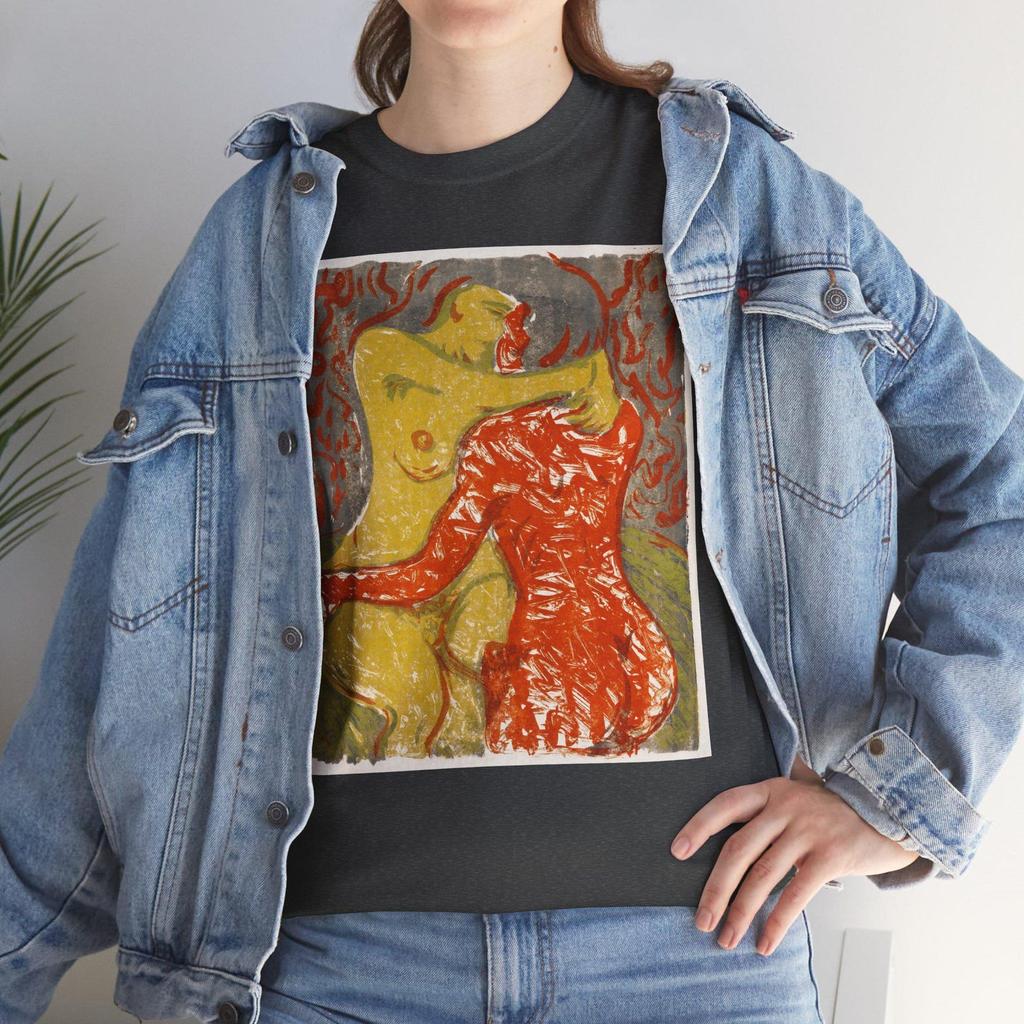 Ernst Ludwig Kirchner Art Print T-Shirt and kids tshirt, Love Scene, Vintage Art Apparel