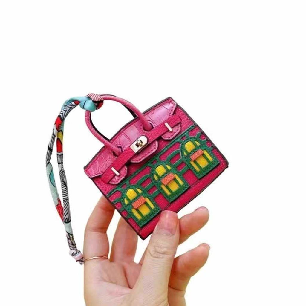 H Home New Mini Подвеска Маленький Дом Платиновая Сумка Креативная Милая Помада Сумка Наушники Charter Key Сумка