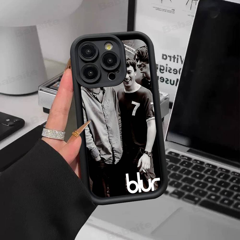 Чехол для телефона с изображением музыкальной группы Rapper B-Blur в винтажном стиле для iPhone 17 16 15 14 13 12 11 Air Plus Pro Max, мягкая задняя крышка
