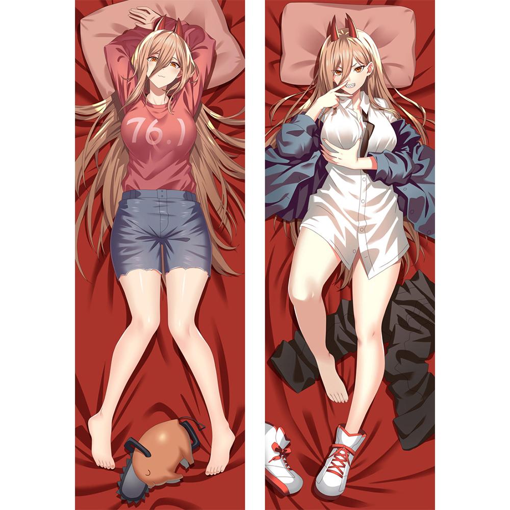 Аниме Makima Dakimakura Наволочка Косплей Костюмы Подарки Peachskin Cartoon Power Наволочка Постельное белье King Наволочки