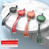 3-in-1 Retractable 3A Fast Charging Cable - Compact and Customizable Gift