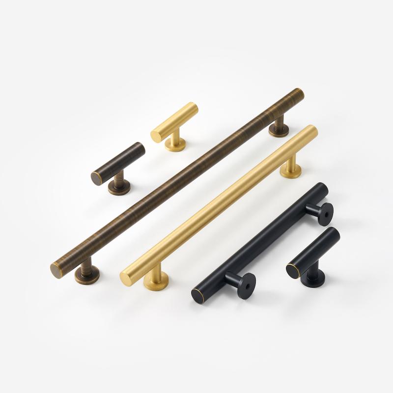Brass Furniture Handles Modern Nordic Pulls Wardrobe Dresser Cupboard Cabinet Drawer Shoe Box Wine Bar Knobs