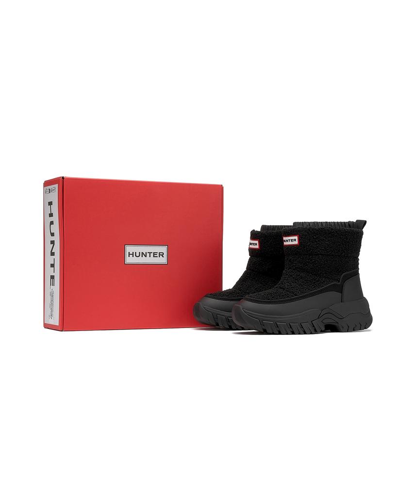 Hunter [Women] Wanderer Boucle Short Snow Boots - Black