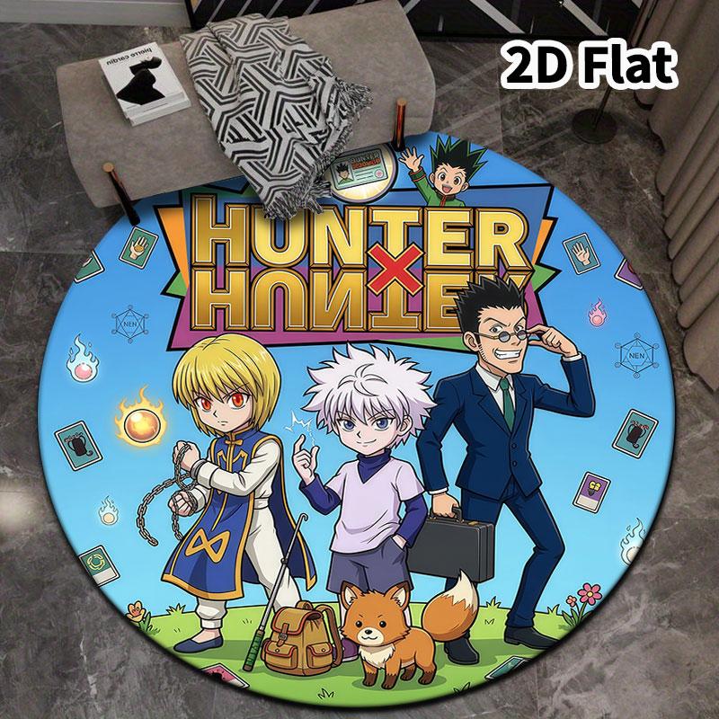 Ковер с круглым ворсом Hunter X Hunter Ковер для гостиной, спальни, дивана, игровой комнаты Декор Нескользящий коврик для пола