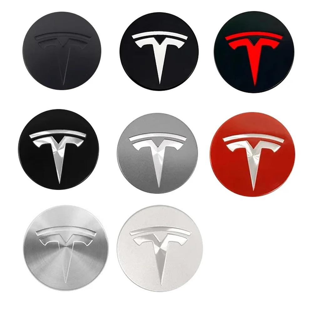 4 шт. 56 мм Подходит для оригинальной крышки ступицы Tesla Model 3 Model Y Model S X крышка центра колеса шины логотип