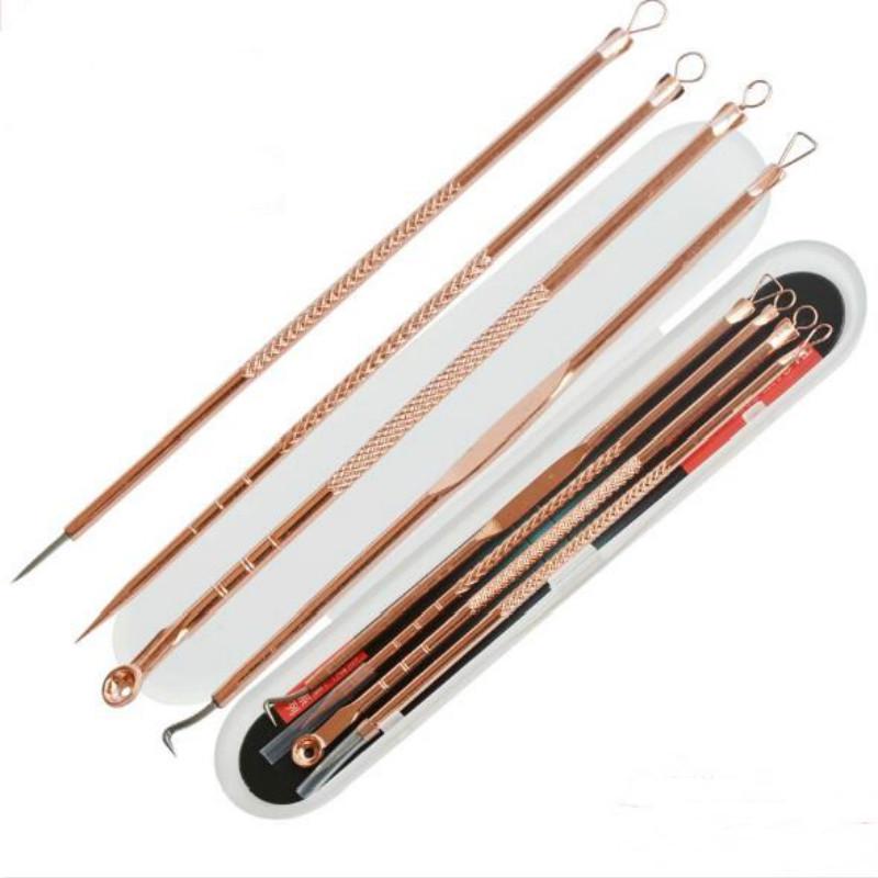 4Pcs/set Acne Blackhead Removal Stainless Pimple Spot Comedone Extractor Beauty Face Clean Care Tools Facial Pore Cleanser