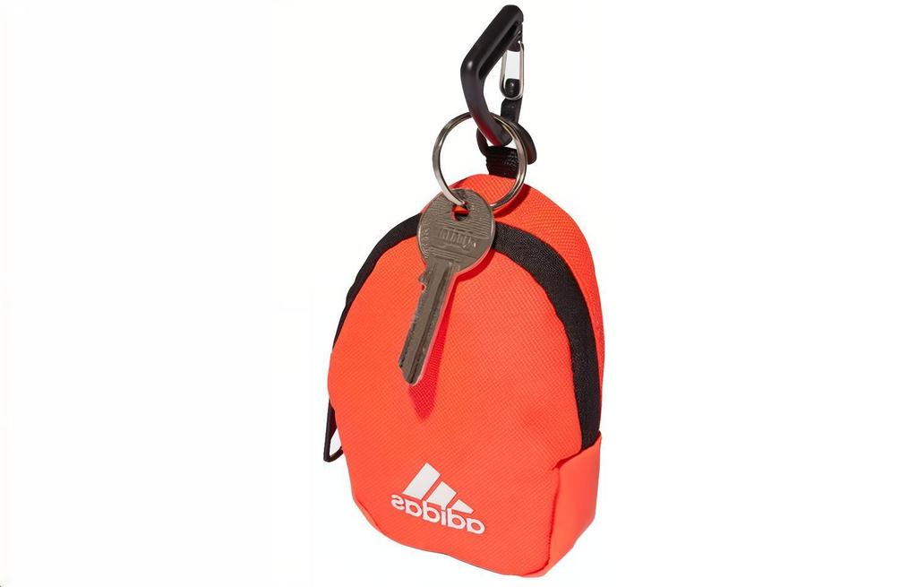 adidas Сумка-брелок из переработанного полиэстера Держатель для карт Кошелек для ключей Кошелек для мелочи Обычный Унисекс Оранжевый H58201